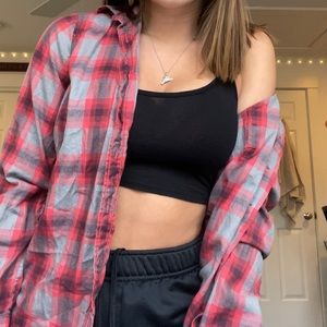 Red plaid flannel
